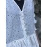 tunic ANNA off-white with black dots cotton Les Ours - 7
