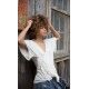 wrap top Origami in Moonlight Magnolia Pearl - 7
