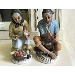 Figurine vieil homme et vieille femme  - 1