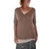 wrap top Origami in Clay Magnolia Pearl - 8