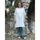 Vintage dress in thick linen with monogram A.M  - 2