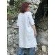 Robe ancienne  en lin avec monogramme A M  - 5