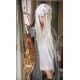 dress coat Victorian Ribbon in Prairie Star Magnolia Pearl - 15