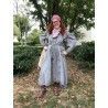 dress coat Victorian Ribbon in Prairie Star Magnolia Pearl - 12