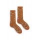 socks floral in toffee wool and cashmere lisa b. - 1