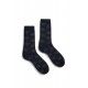 chaussettes giant dot en laine et cachemire bleu foncé lisa b. - 1