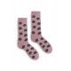 socks giant dot in mauve wool and cashmere lisa b. - 1