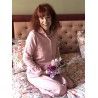 robe de chambre MELISSANDRE rose pastel Nansú - 3