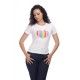 T-shirt Rainbow Love Blanc Collectif - 2
