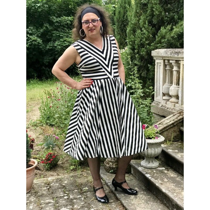 collectif striped dress