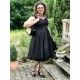 robe Faye Noir à pois floqués noirs Collectif - 6