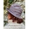 chapeau PENELOPE pied de poule noir et rose Grevi - 5