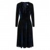 robe Clara Velvet Bleu foncé Collectif - 2