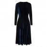 robe Clara Velvet Bleu foncé Collectif - 3