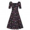 robe Dolores Midnight Floral Collectif - 9