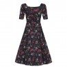 robe Dolores Midnight Floral Collectif - 10