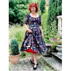 dress Dolores Midnight Floral Collectif - 1