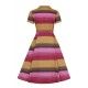 robe Caterina Sunset Stripes Collectif - 10