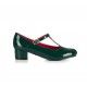 shoes Chrissie Block Heel Green Lulu Hun - 7