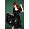 robe Trixie Midnight Moon Velvet Noir Collectif - 1