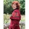 manteau et cape Claudia Rouge bordeaux Collectif - 6