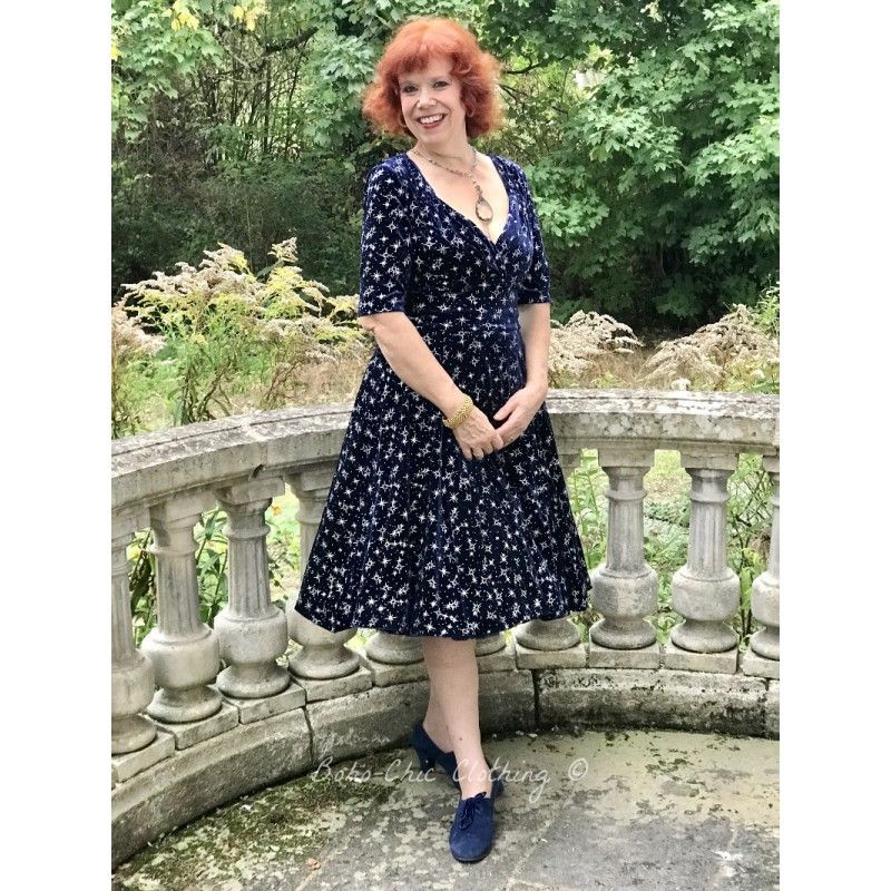 collectif trixie velvet sparkle dress