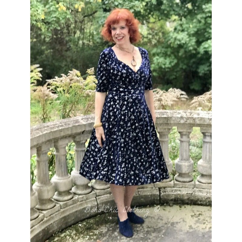 collectif trixie velvet sparkle dress