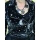 veste Outlaw Midnight Moon Velvet Biker Noir Collectif - 15