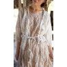 robe Virgie in Conch Magnolia Pearl - 5