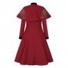 manteau et cape Claudia Rouge bordeaux Collectif - 11
