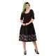 robe Junnie Dark Roses Flock Collectif - 1