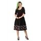 robe Junnie Dark Roses Flock Collectif - 1