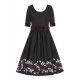 dress Junnie Dark Roses Flock Collectif - 2