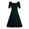 robe Dolores Brocade Vert Collectif - 2