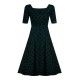 dress Dolores Brocade Green Collectif - 3