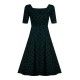 robe Dolores Brocade Vert Collectif - 3