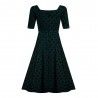 robe Dolores Brocade Vert Collectif - 3