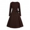 dress Arwen Woodland Pine Check Collectif - 3