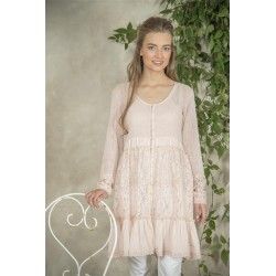 tunic Signe in Pink Cotton