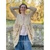 robe Tussar in Antique White Magnolia Pearl - 7