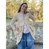 robe Tussar in Antique White Magnolia Pearl - 8