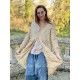 robe Tussar in Antique White Magnolia Pearl - 10