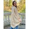 robe Tussar in Antique White Magnolia Pearl - 11