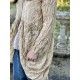 robe Tussar in Antique White Magnolia Pearl - 12