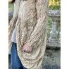 robe Tussar in Antique White Magnolia Pearl - 12