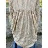 robe Tussar in Antique White Magnolia Pearl - 14