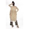 robe Tussar in Antique White Magnolia Pearl - 4