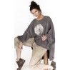 pullover Oversized Moon Hi Lo Francis in Ozzy