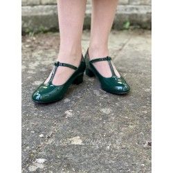 shoes Chrissie Block Heel Green