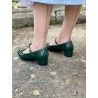 chaussures Chrissie Block Heel Vert Lulu Hun - 4